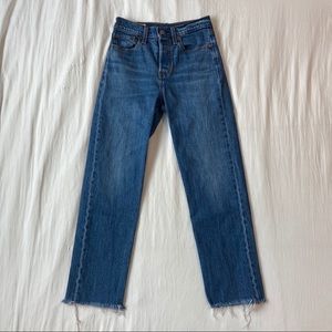 Levi’s High Waisted Straight Ankle Jeans